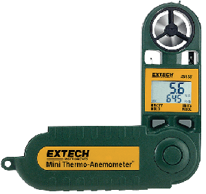 Extech 45158 Mini Thermo-Anemometer with Humidity
