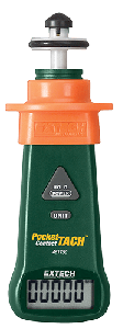 Extech 461750 PocketTach Mini Contact Tachometer